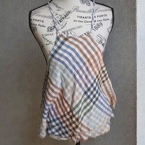 American Eagle Outfitters Multicolor Checkered‎ Crop Tank